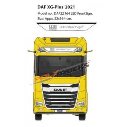 22X164 CM DAF XG+ 2021 ENSEIGNE LUMINEUSE EXTRA PLATE